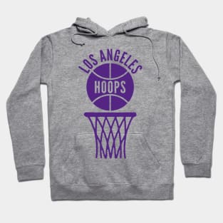 Retro Los Angeles Hoops Purple Logo Hoodie